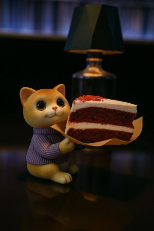 Red Velvet con crema de queso y bizcocho rojo suave.